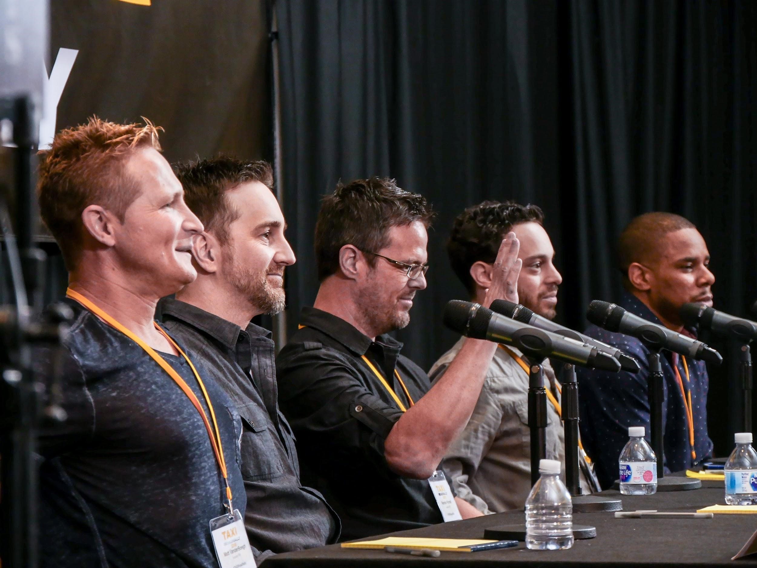 Successful TAXI members Matthew Vander Boegh, Keith LuBrant, Randon Purcell, Marcus Cohen, and Terrell Burt told their fellow members how they find the time to create tons of new music despite having families, jobs, and lots of other 'adult responsibilities.'