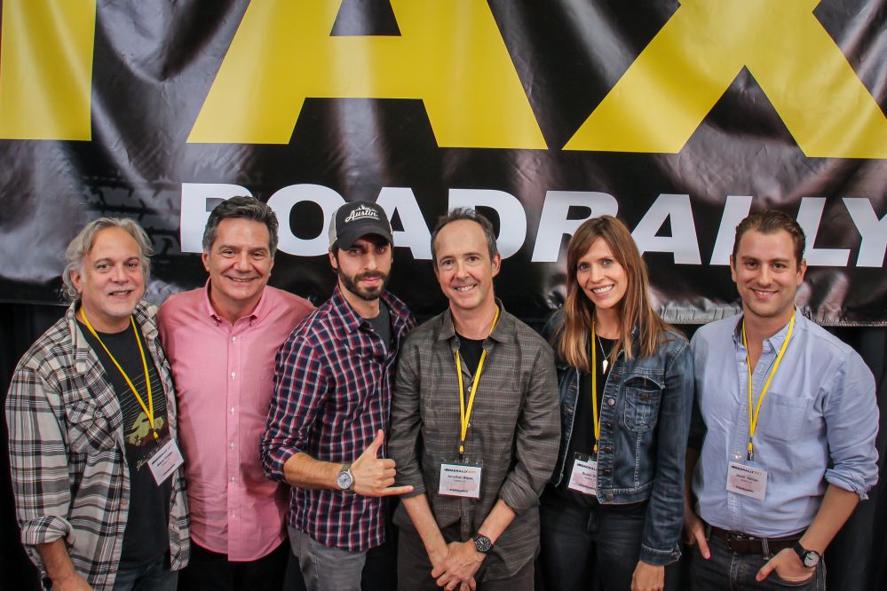 (left to right) Mason Cooper (Music Supervisor), Michael Laskow (TAXI CEO), Frank Palazzolo (Music Supervisor), Jonathan Weiss (Music Supervisor), Susan Dolan (Music Supervisor), and Jacob Nathan (A&R Head, Fervor Records/Music Supervisor) pose for a group shot after their Listening and Feedback panel at this year’s convention.