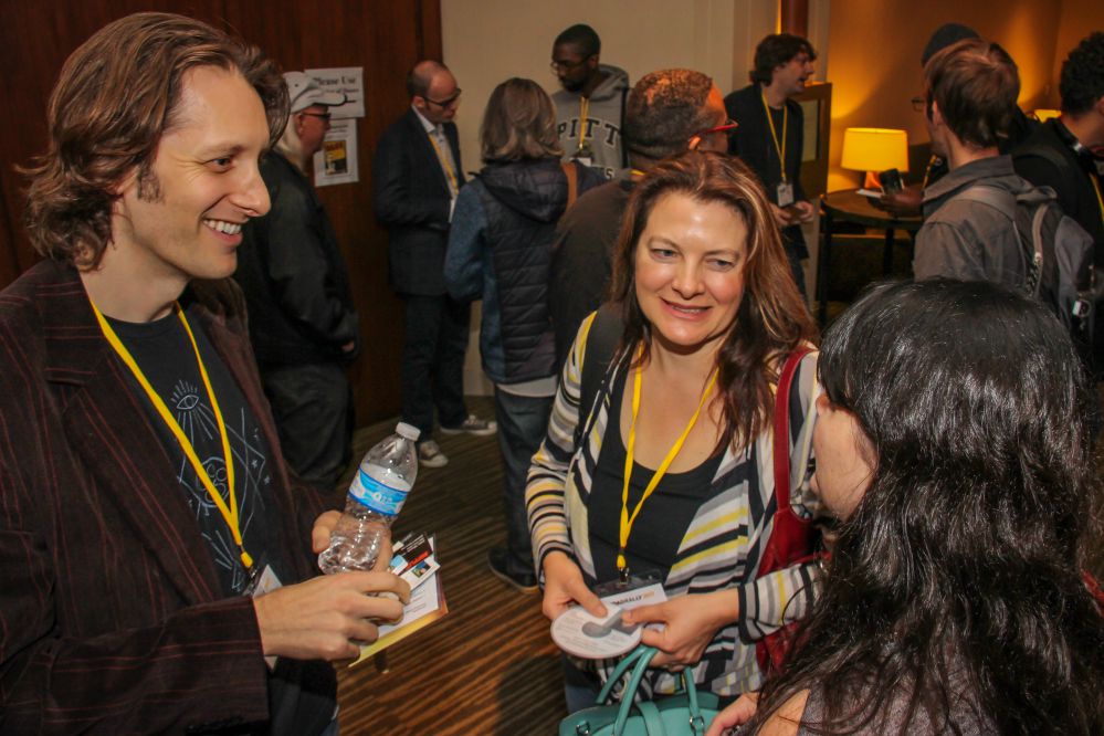 Music Supervisor Russ Howard III was happy to take questions and music from some enthusiastic TAXI members that had just watched him on the Music Supervisor Listening and Feedback panel. 