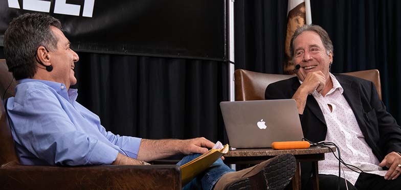 Grammy-winning Producer Ken Caillat shares a laugh with TAXI’s Michael Laskow during the Producing Fleetwood Mac session at TAXI’s 2019 Road Rally convention.