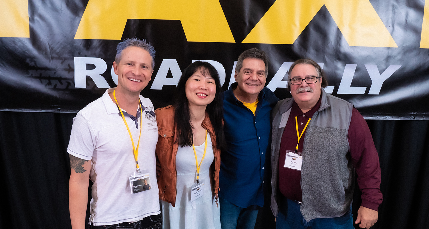 TAXI's Michael Laskow (3rd from left) joins panelists (l to r) Matt Vander Boegh, Sherry-Lynn Lee, and Bob Mete for a group shot after their session wrapped up.
