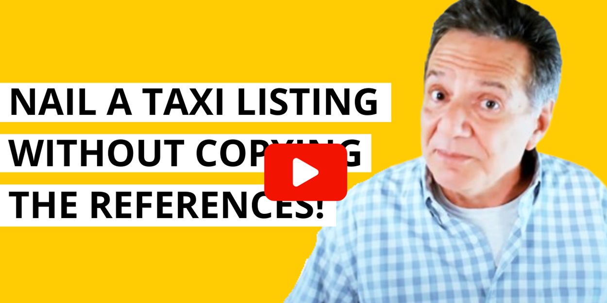 How to Nail a TAXI Listing Using the References