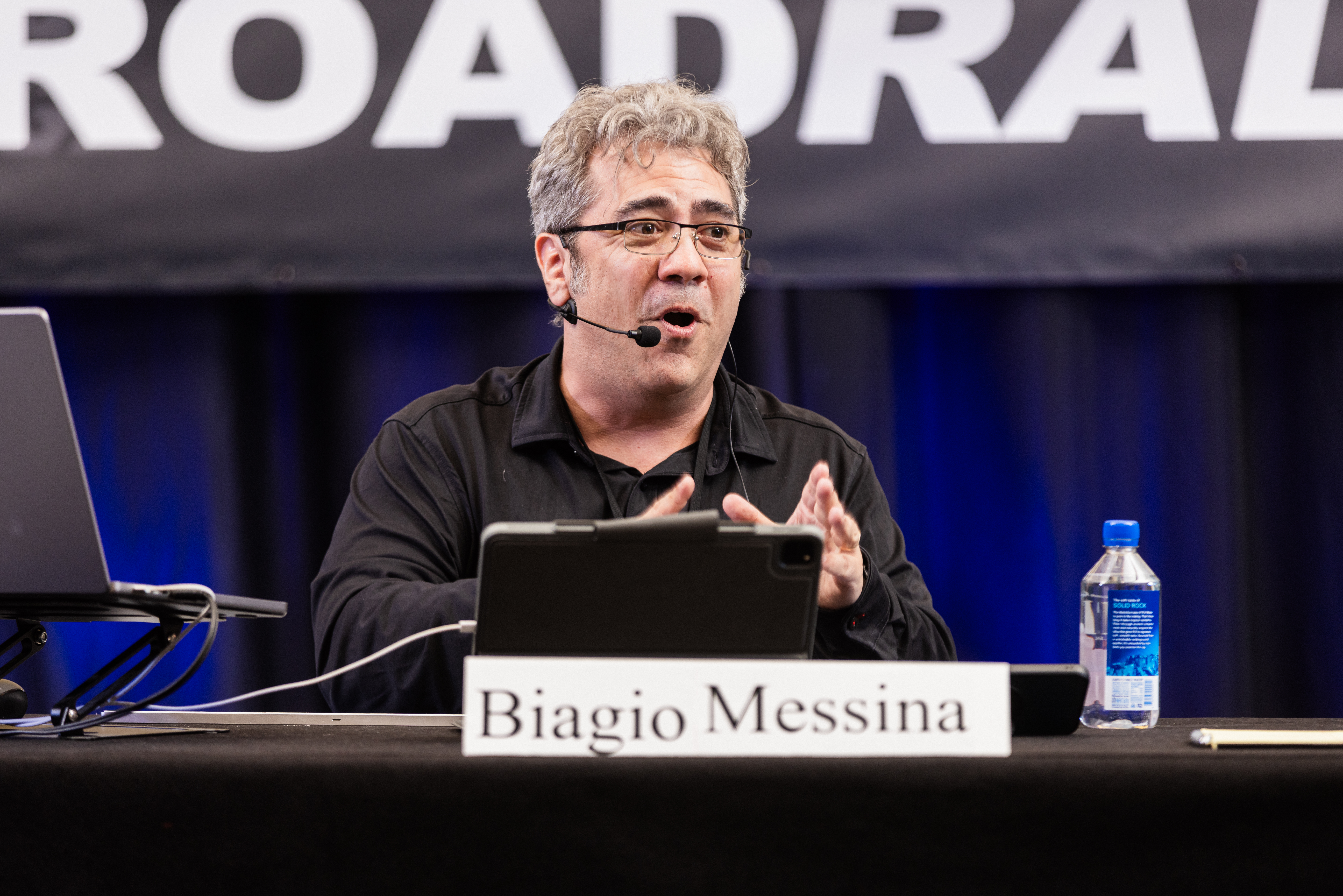Biagio Messina is the Executive Producer of a whole bunch of TV shows and documentaries. He also happens to be a TV composer and video editor as well. When he gave a fantastic presentation on some creative uses for stems, the audience was mesmerized!