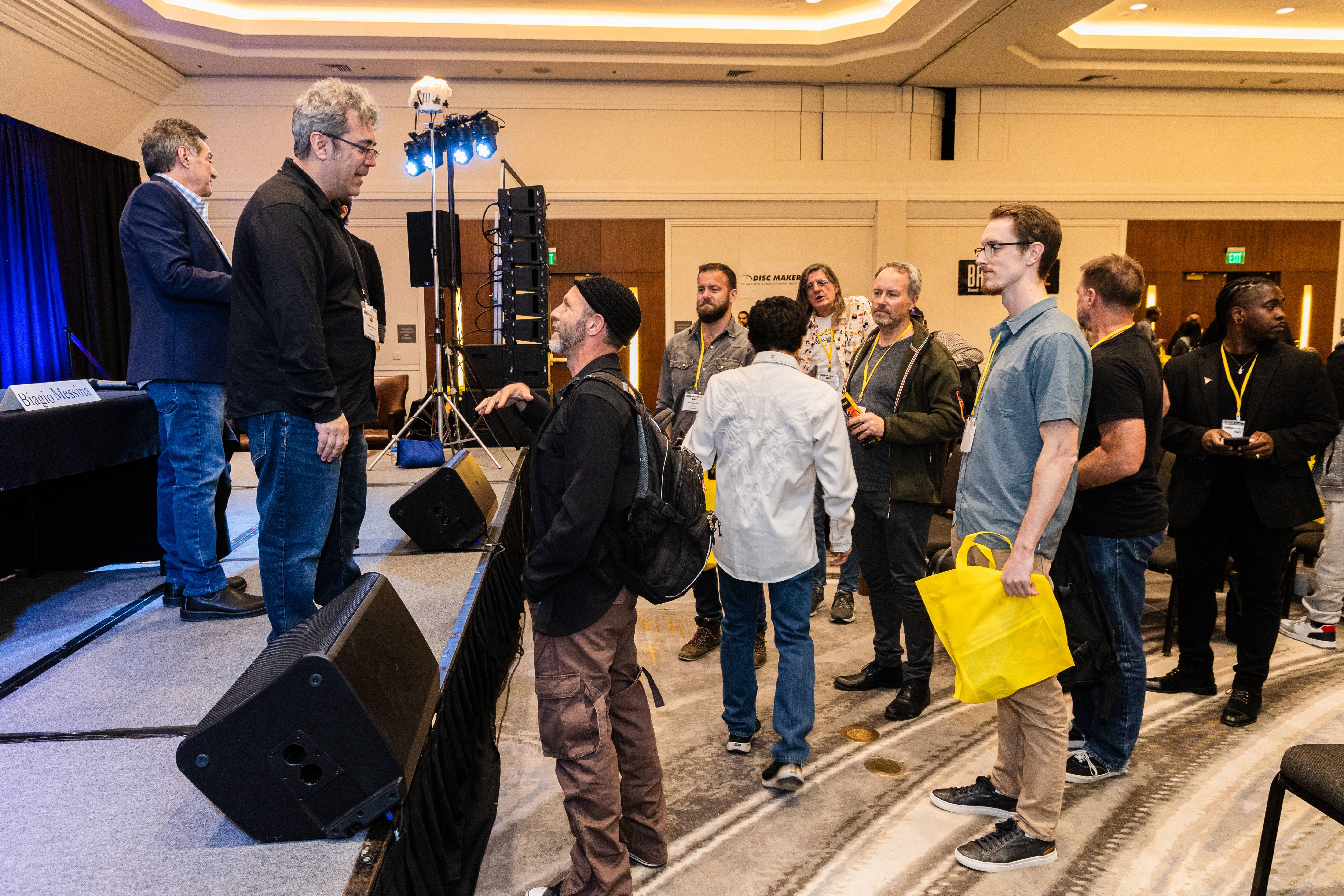 TV Producer, Editor, and Composer, Biagio Messina delivered an incredible presentation showing how music and stems are utilized by TV show producers and editors. The enthusiastic audience members loved it and clearly had plenty follow-up questions when the presentation ended.