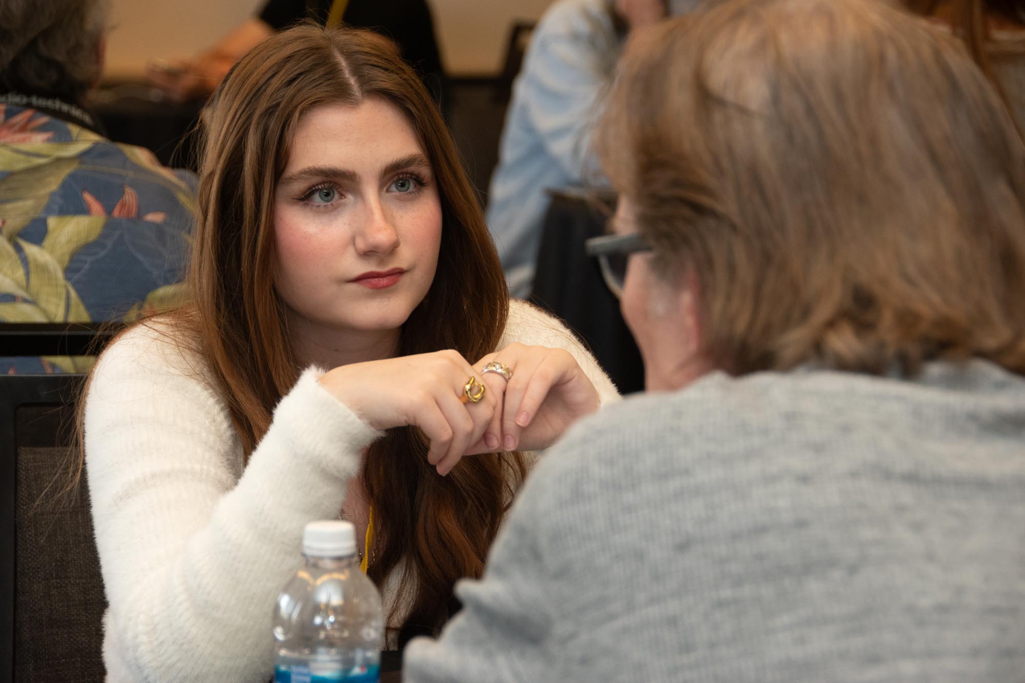We couldn’t figure out who this TAXI member is, but she is clearly listening carefully to every word her mentor, Dean Krippaehne, is saying during their One-to-One Mentor session.
