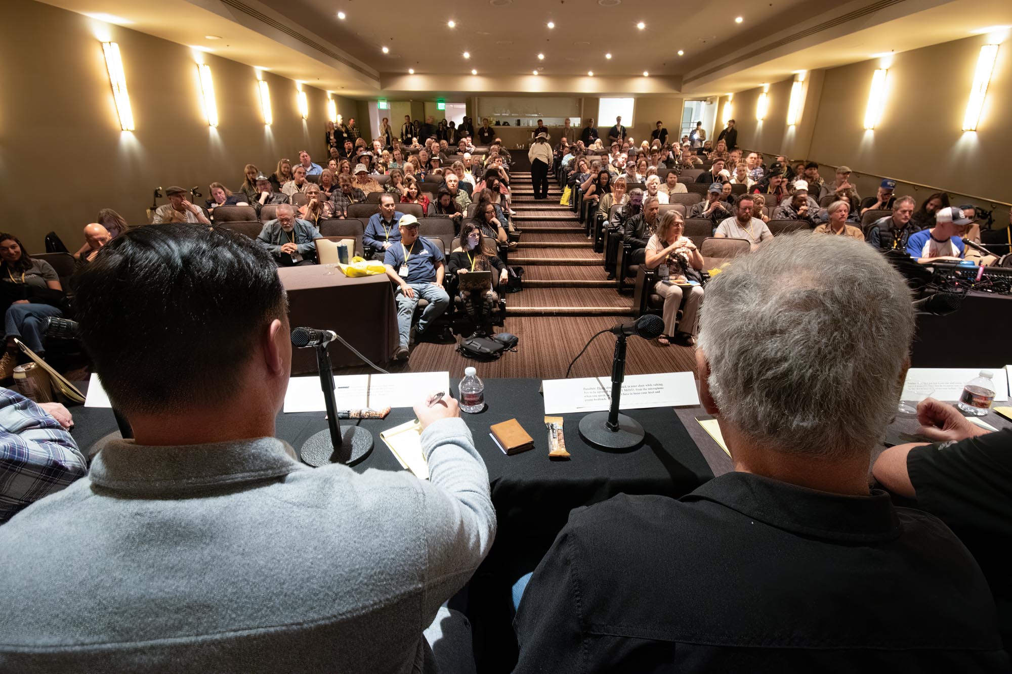 The Label and Publisher Listening Panel in the hotel’s private theater is always a hit, and this year was no exception!