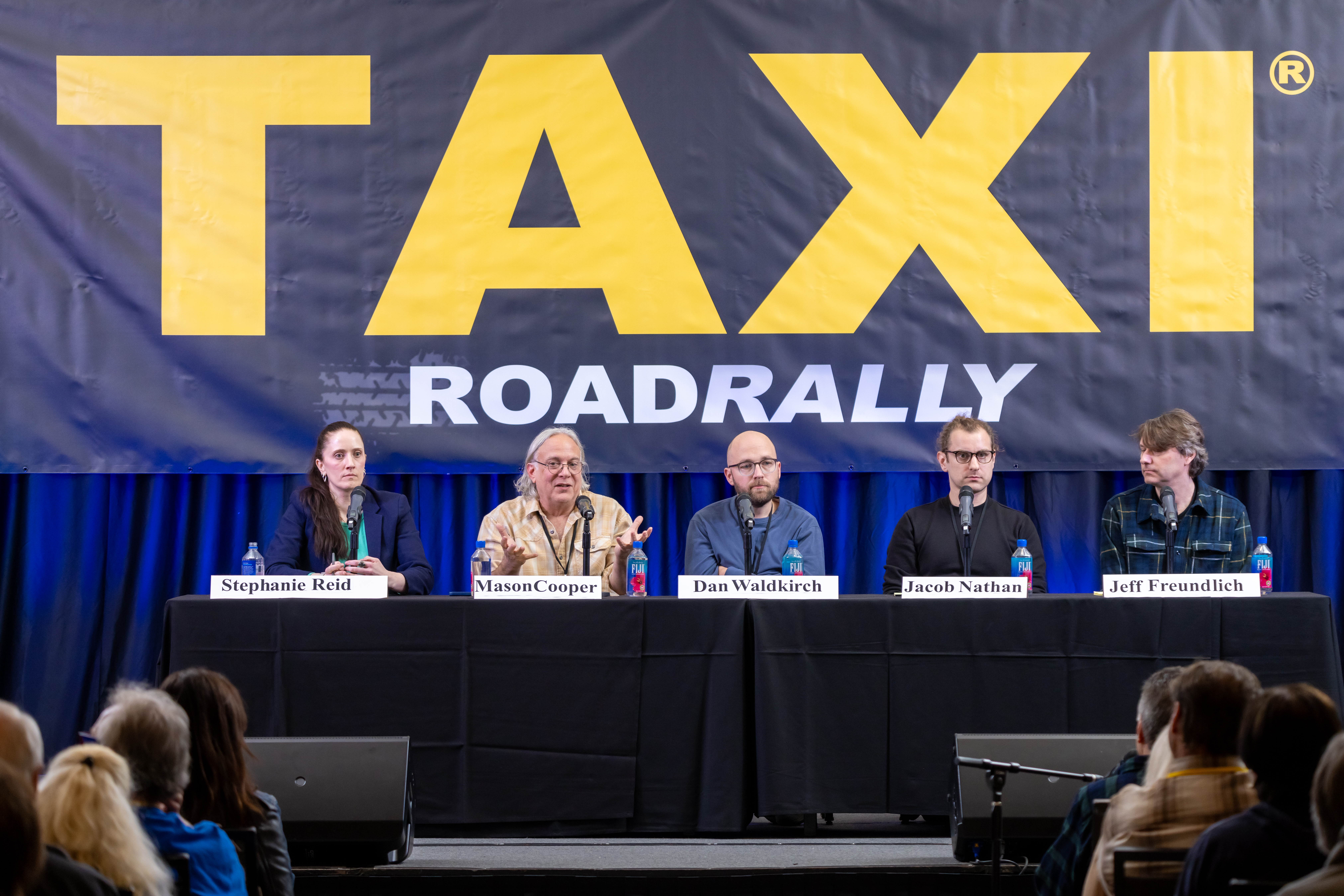 Notice how focused the other panelists are as Music Supervisor Mason Cooper gives direct feedback to an audience member after hearing their song during the Film & TV Song Pitch and Feedback Panel. The Road Rally is famous for members receiving direct feedback from music supervisors and licensing executives, including (l to r) Stephanie Reid, Mason Cooper, Dan Waldkirch, Jacob Nathan, and Jeff Freundlich.