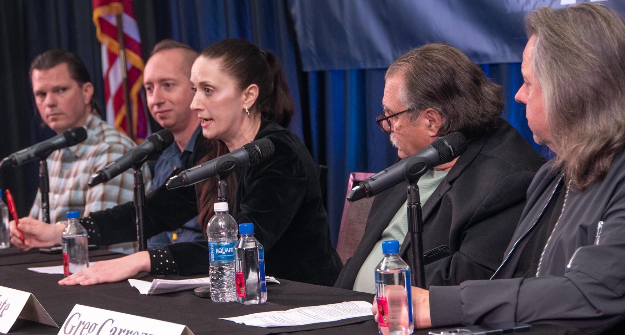 The Interpreting TAXI’s Listings and Industry Briefs panel featured (l to r) Tom Stillwagon, Andrew Jordan, Stephanie Reid, Bob Mete, and Greg Carrozza.