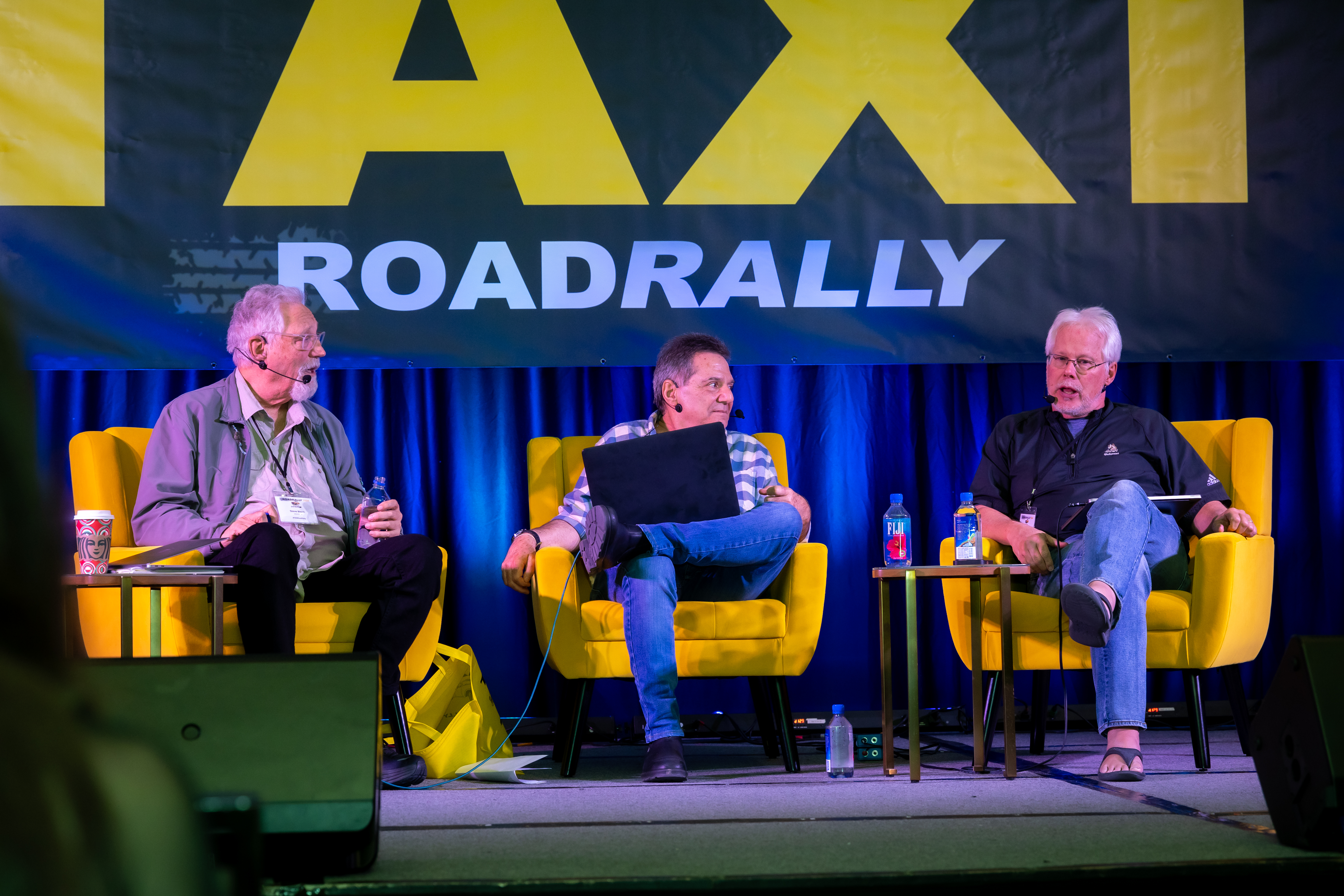 Veteran Music Row publishers Steve Bloch (left) and Bobby Rymer flank TAXI’s Michael Laskow during the Before They Were Hits panel, in which the original demos of a dozen hit songs were played for the audience