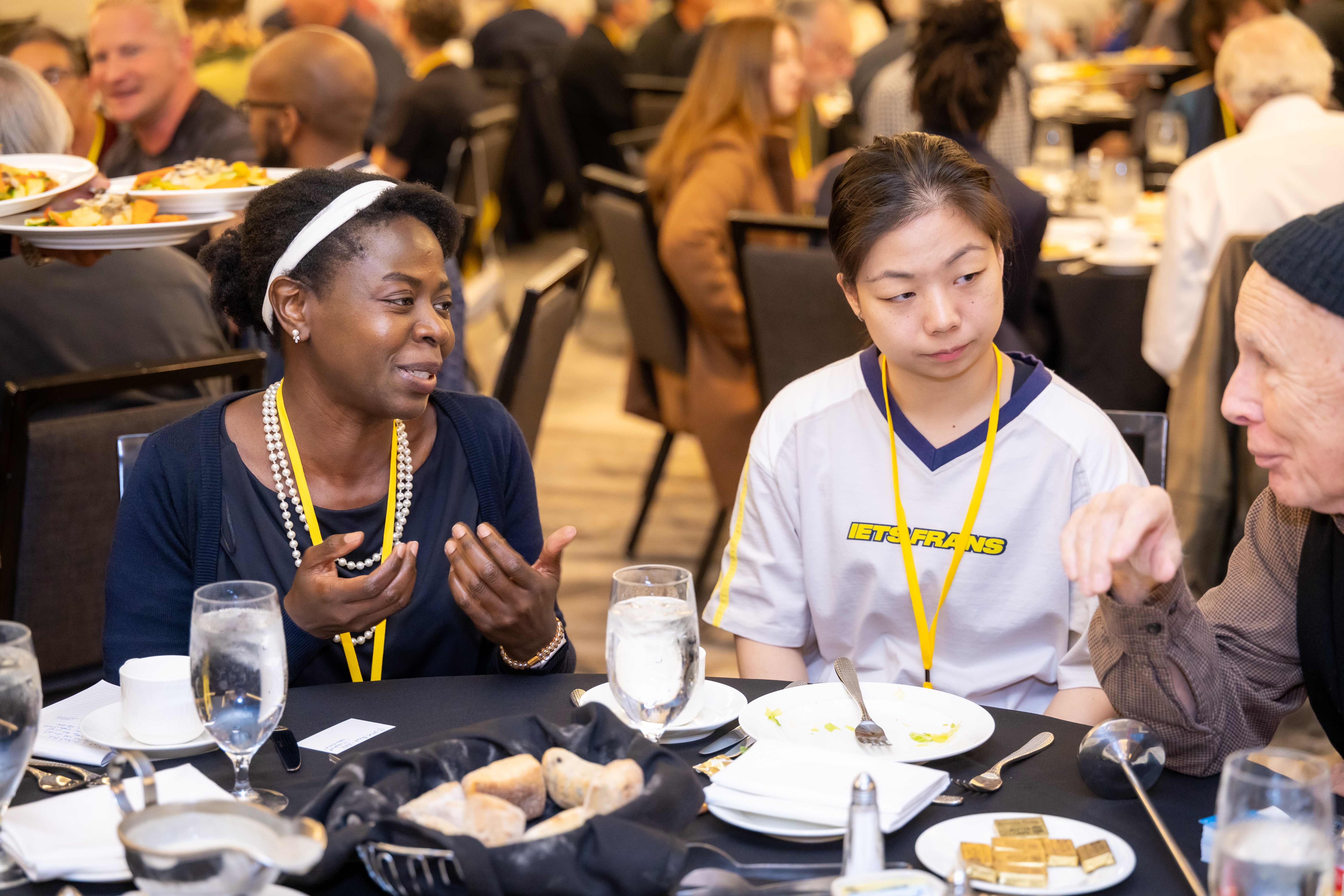 These ladies appear to be asking successful TAXI member Bill Gordon, “C’mon, isn’t there an easier or faster way to become successful in music licensing?” at the Eat & Greet Luncheon. Bill looks like he might have a suggestion or two up his sleeve.