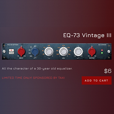 Get the Final Mix EQ 73 Plugin for $6!