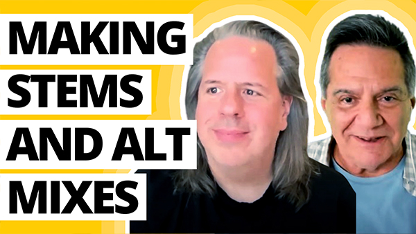 Making Stems and Alt Mixes with Greg Carrozza!